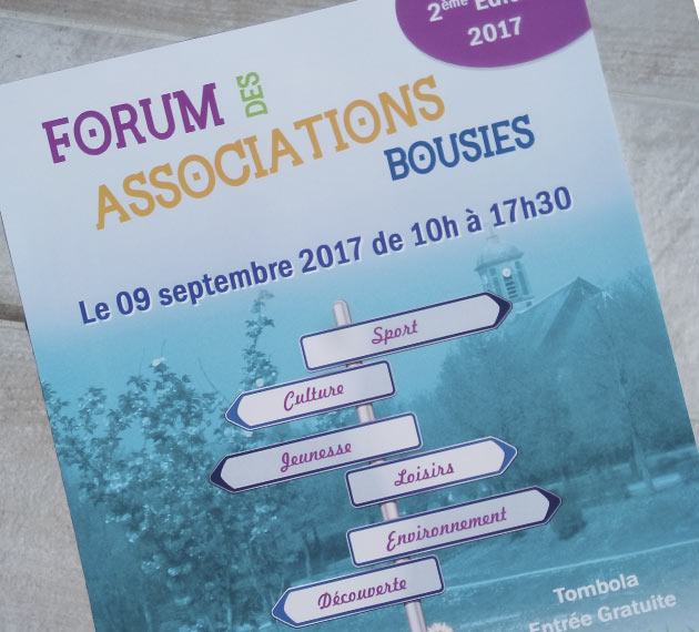 Affiche et flyers - Forum des Associations - Bousies