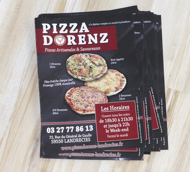 Dépliant - Pizzeria Dorenz de Landrecies